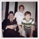 Grandpa Morris, Mom (Esther), and Me (Circa 1968?) 