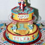 I baked this Clown Cake for the first birthday of my friend's son. 