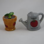 Flower pot & watering can