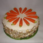 Carrot Cake is one of my best tasting cakes and I typically hand sculpt little marzipan carrots for decoration. 